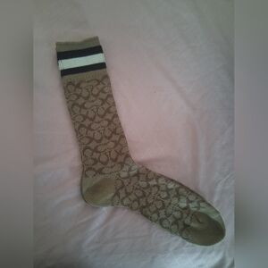COACH Signature Calf Length Socks
